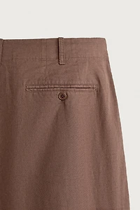 HEMP AND COTTON RELAXED FIT PANTS