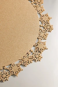 SHINY PLACEMAT WITH SNOWFLAKES CHRISTMAS