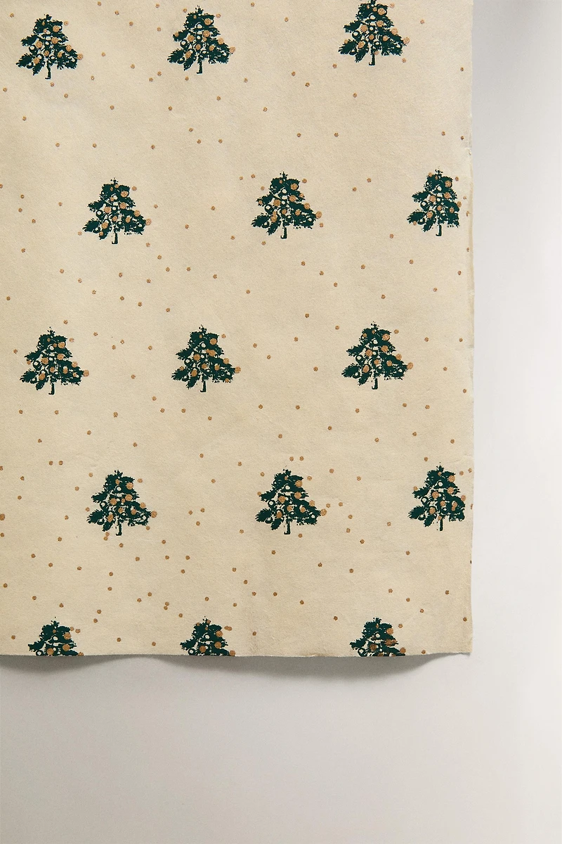 PAPIER CADEAU SAPINS DE NOËL