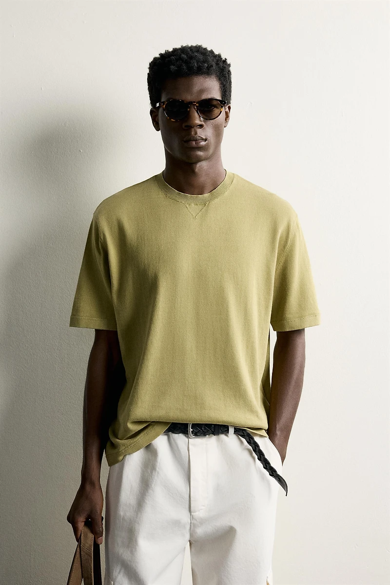 REGULAR FIT KNIT T-SHIRT