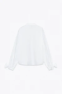 CHEMISE POPELINE AVEC LACETS