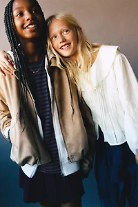 BLOUSON BOMBER EFFET DAIM