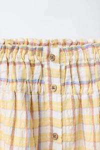 PLAID PRINT SKIRT