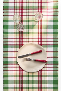 MULTICOLOR CHECKED TABLE RUNNER