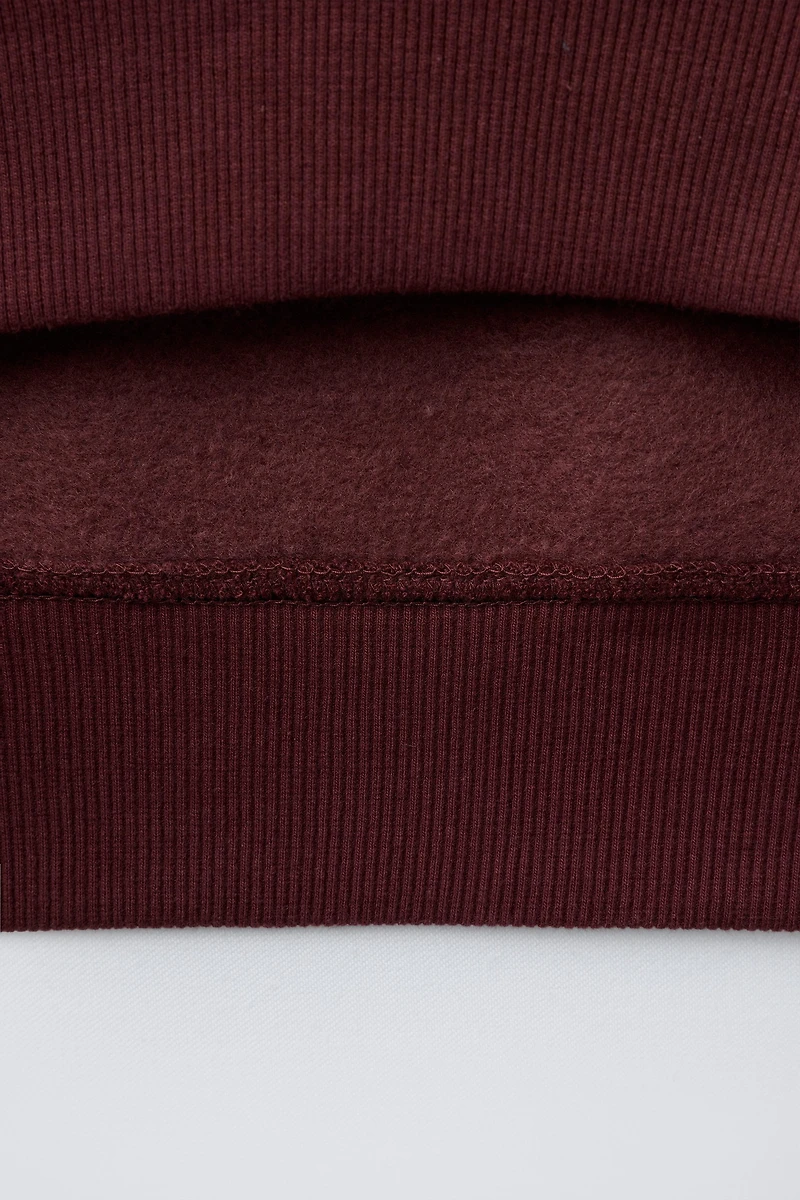 TEXT PRINT HOODIE SWEATSHIRT