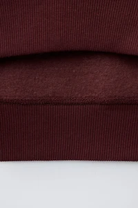 TEXT PRINT HOODIE SWEATSHIRT