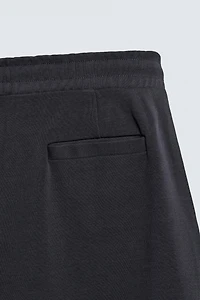 RIBBED TEXTURE BALLOON FIT JOGGER PANTS