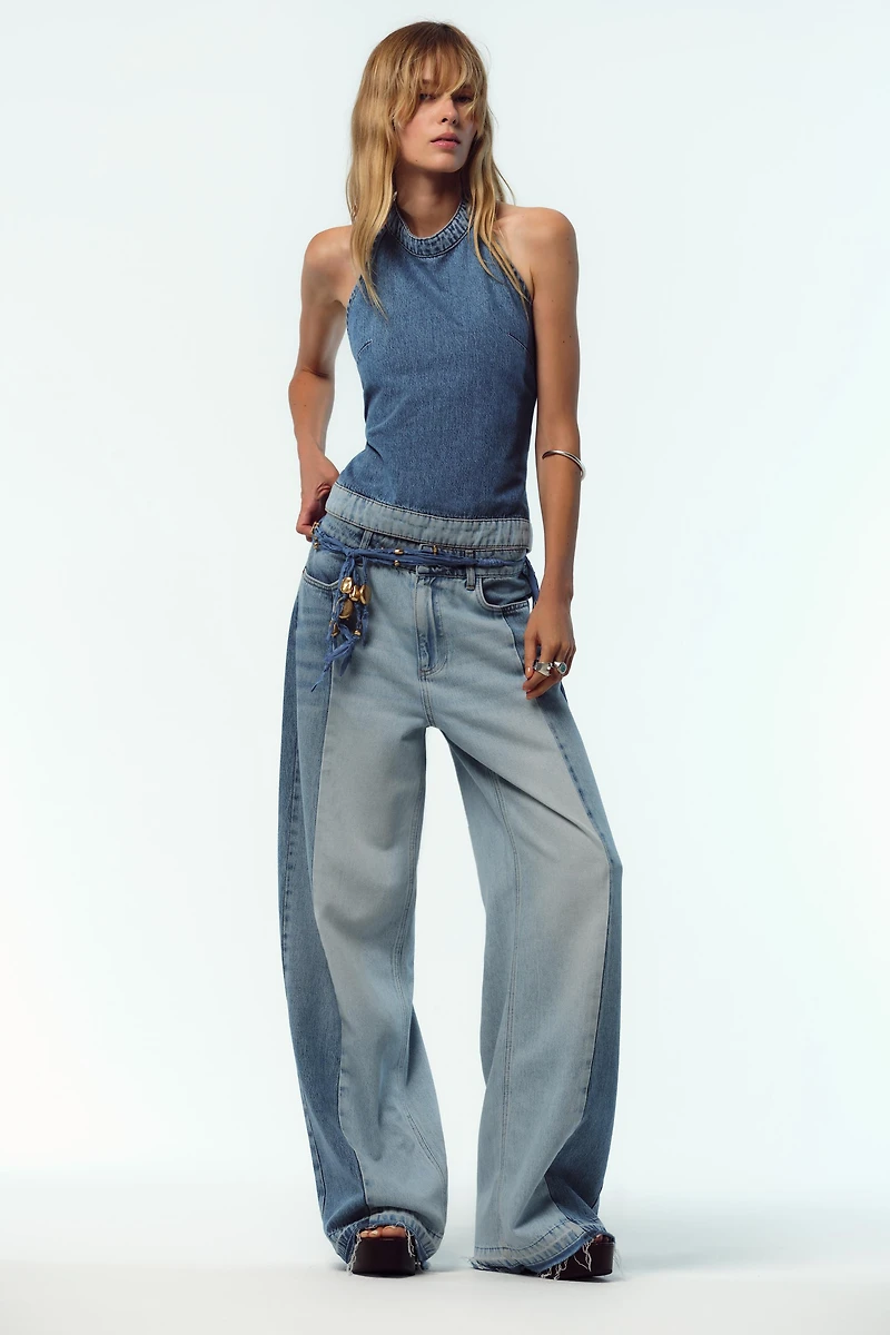 JEAN Z1975 WIDE LEG TAILLE HAUTE COMBINÉ