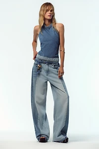 JEAN Z1975 WIDE LEG TAILLE HAUTE COMBINÉ