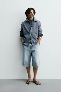 RELAXED FIT DENIM SHORTS