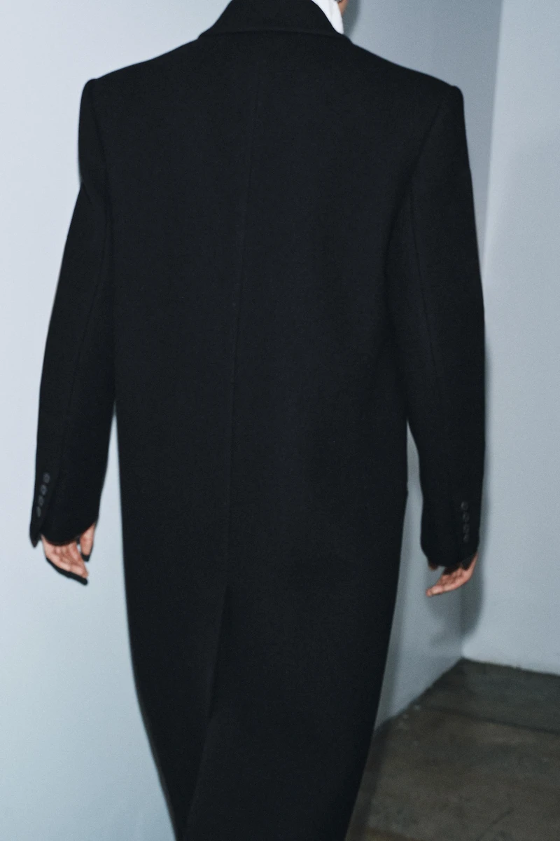 WOOL BLEND COAT ZW COLLECTION LIMITED EDITION