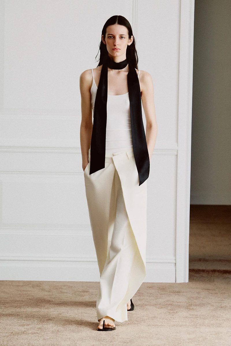 ZW COLLECTION FRONT PLEATED PANTS