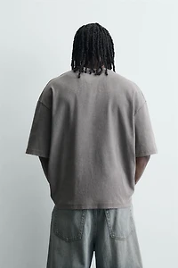 BOXY FIT TEXTURED SWEATSHIRT