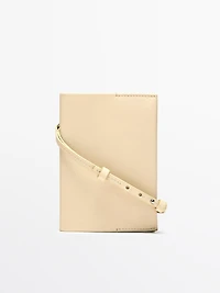 Nappa leather passport holder