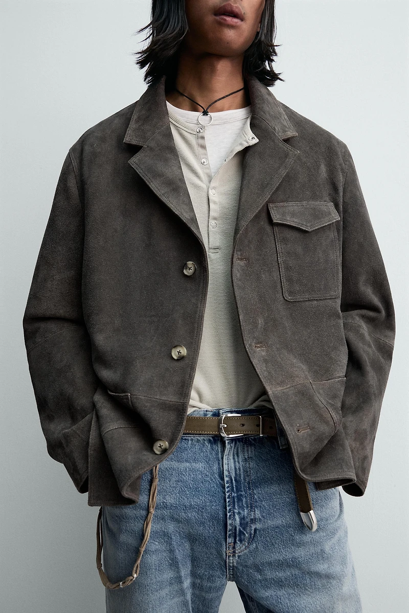 VESTE EN DAIM