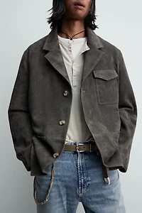 VESTE EN DAIM