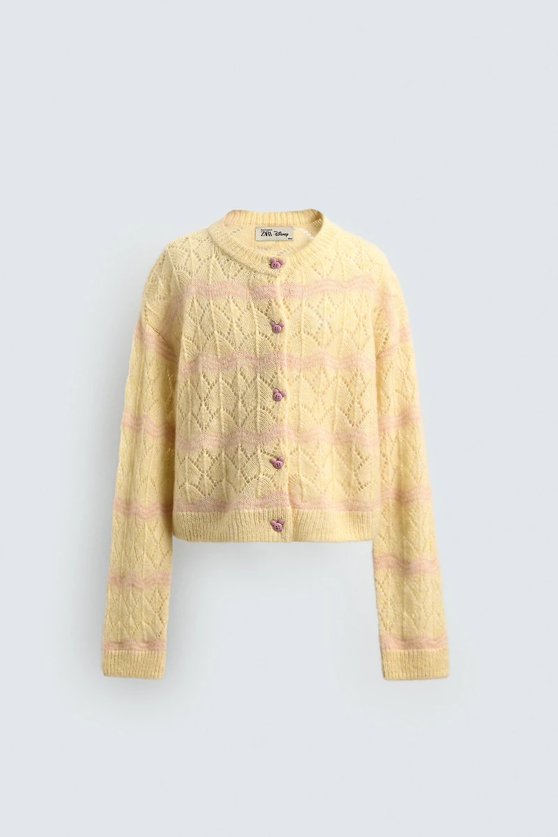 GILET EN MAILLE AJOURÉE HARRY LAMBERT FOR ZARA X DISNEY