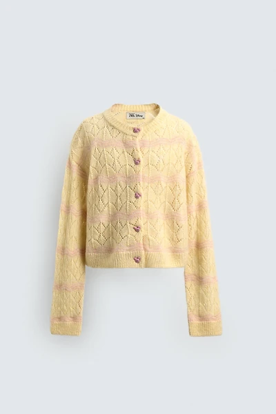 GILET EN MAILLE AJOURÉE HARRY LAMBERT FOR ZARA X DISNEY