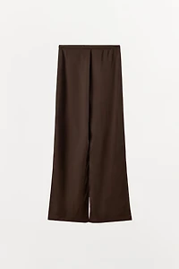 SATIN FLOWY PANTS