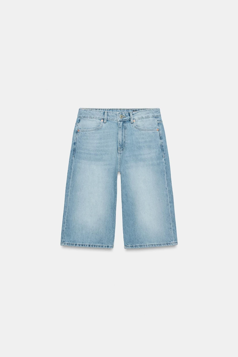 BERMUDA EN JEAN TAILLE MOYENNE ZW COLLECTION
