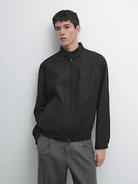 100% wool herringbone jacket