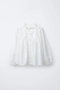 ROMANTIC SWISS DOT SHIRT