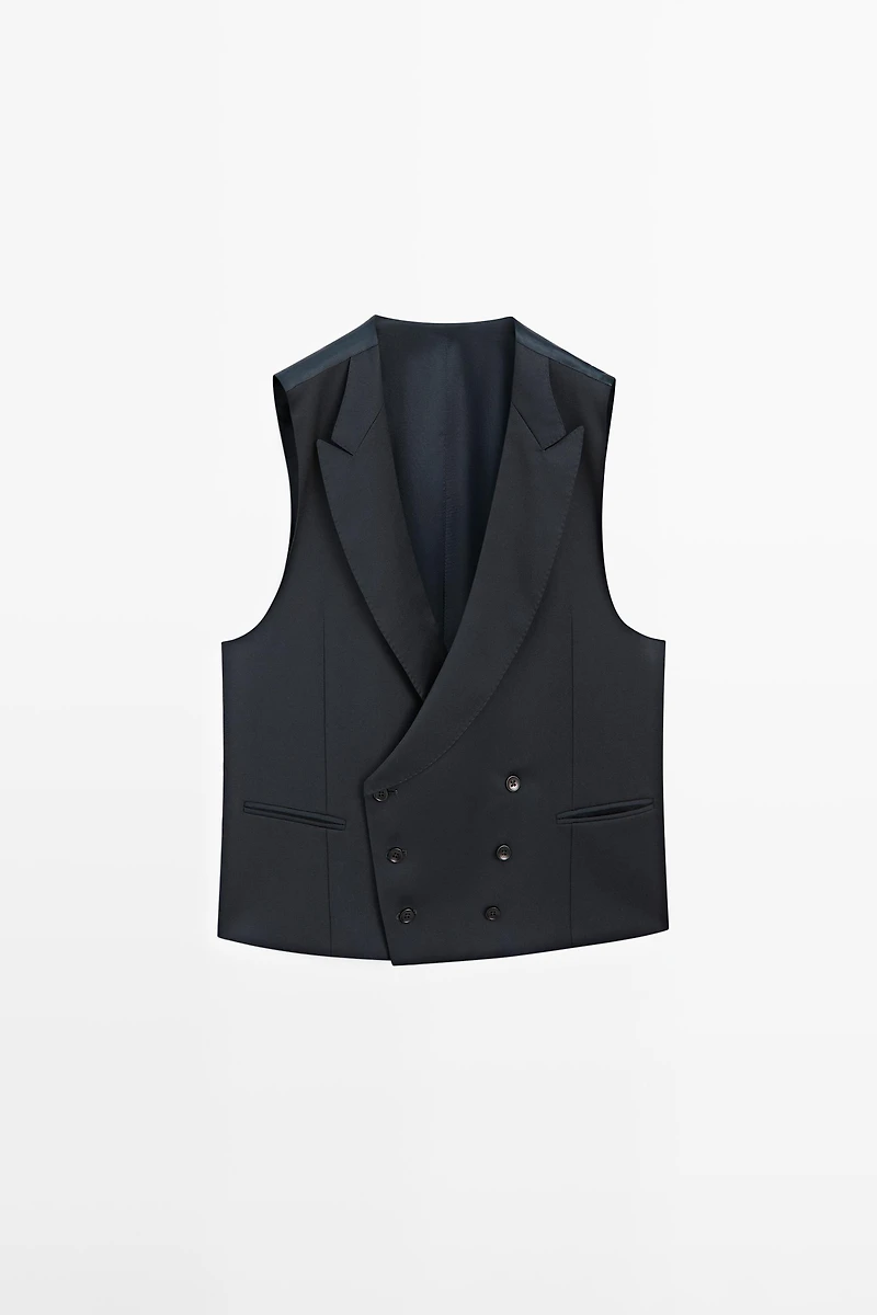 Cool wool suit waistcoat