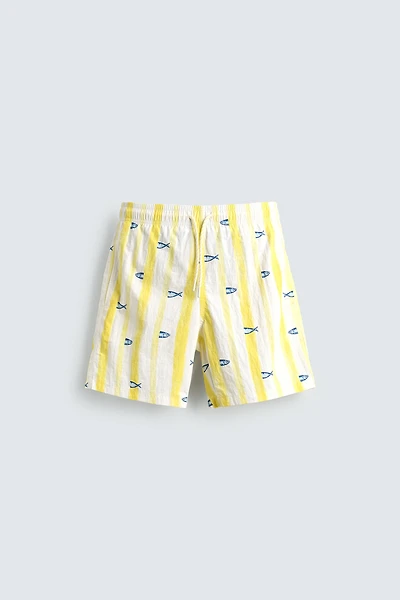 LONG FISH PRINT SWIMSUIT