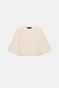 CROPPED KNIT CARDIGAN