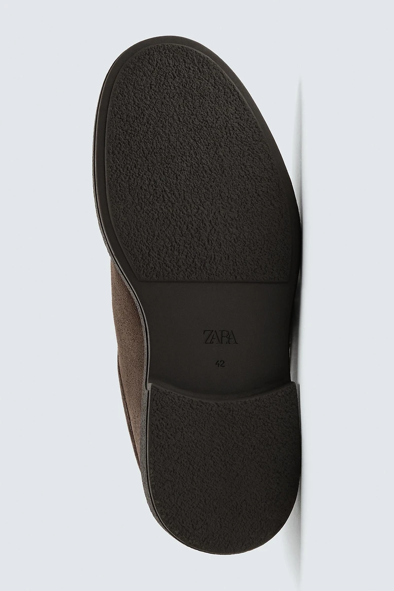 LEATHER RAISED SEAM SHOES