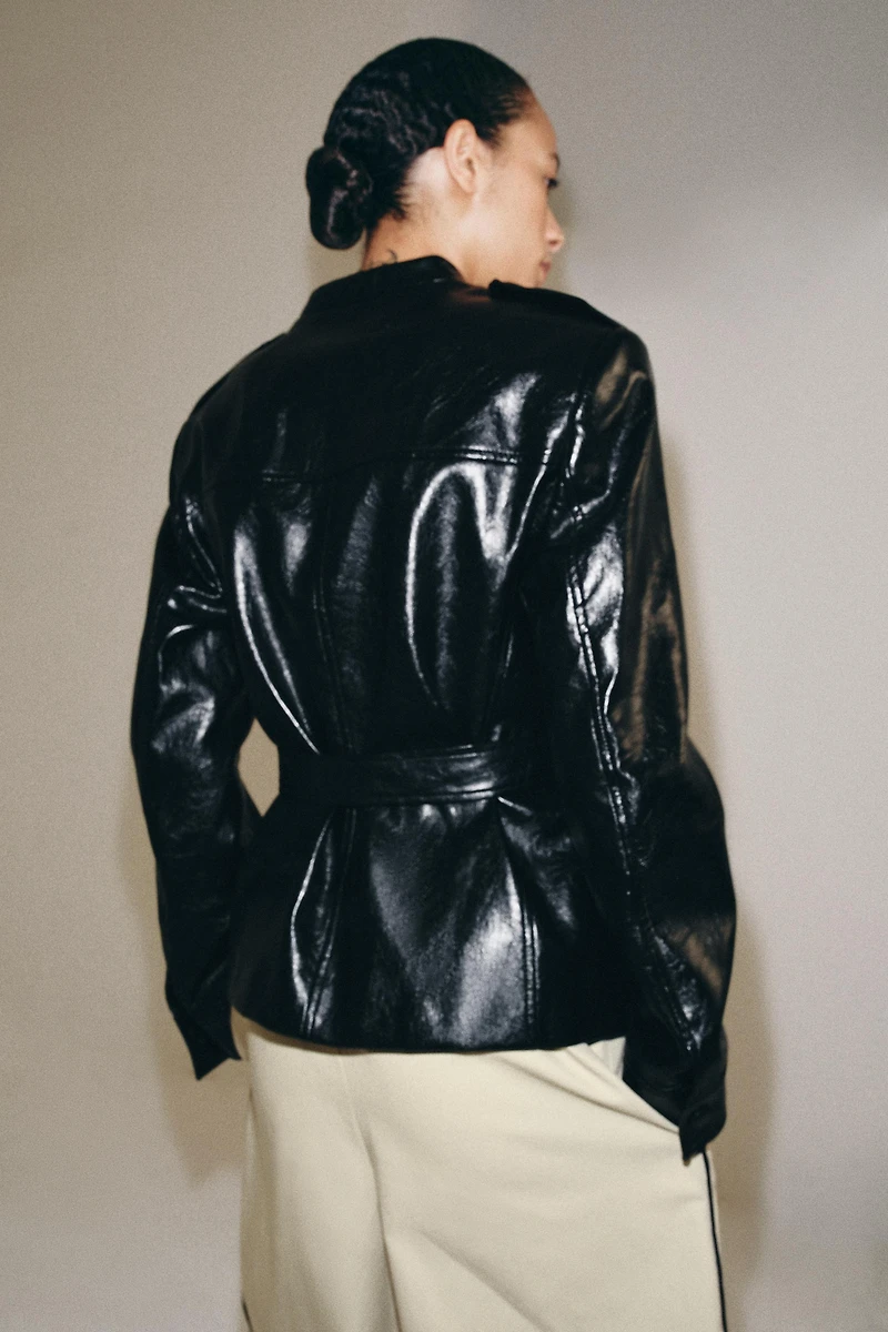 ZW COLLECTION FAUX LEATHER JACKET