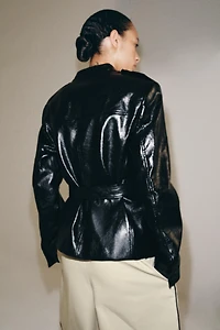 ZW COLLECTION FAUX LEATHER JACKET