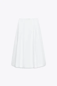 PLEATED MIDI SKIRT