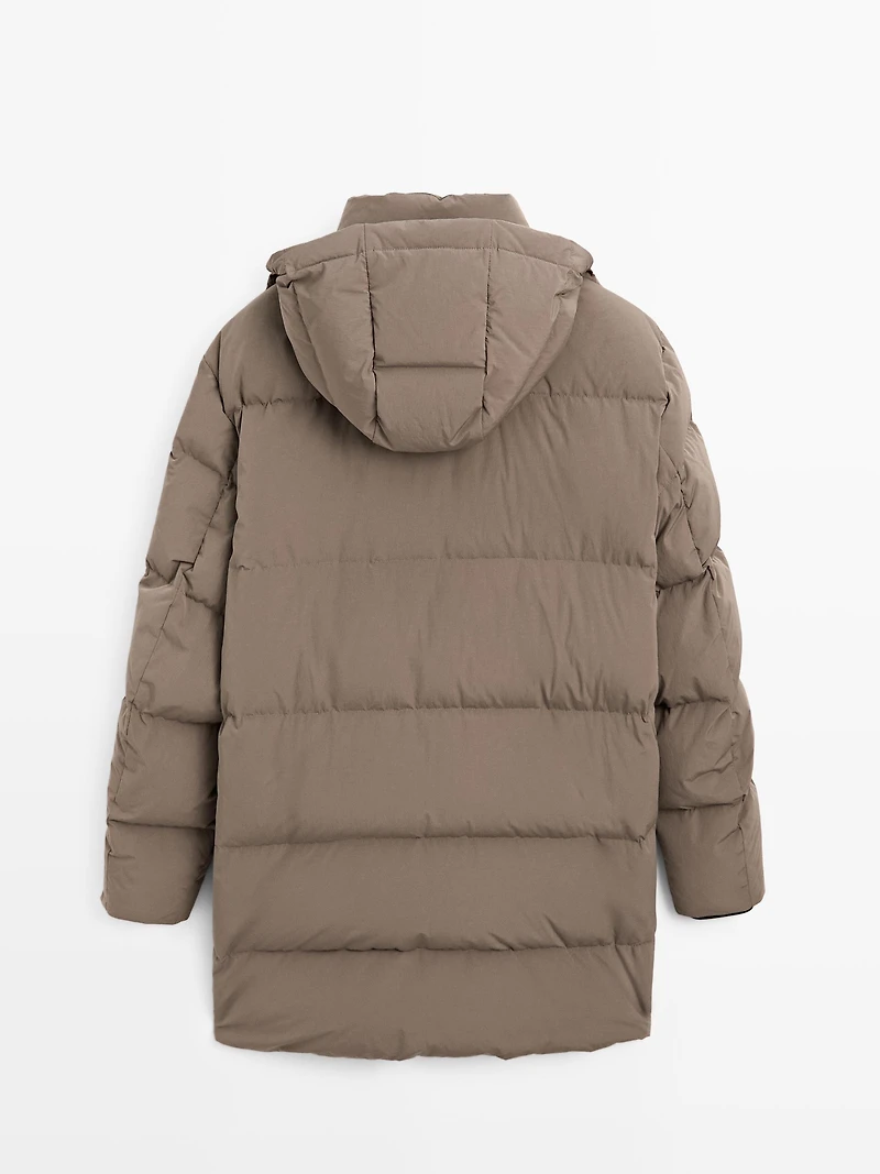 Doudoune longue déperlante