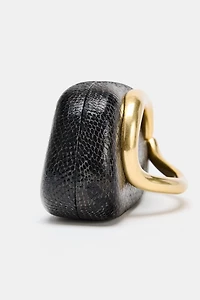 TEXTURED BOX BAG