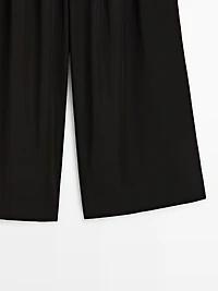 Pantalon wide leg ample fluide