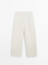 Linen barrel fit pants