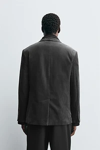 CORDUROY DOUBLE BREASTED BLAZER