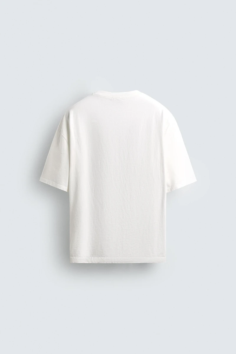 CONTRAST PRINT T-SHIRT