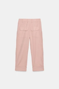 ZW COLLECTION LINEN CARGO PANTS