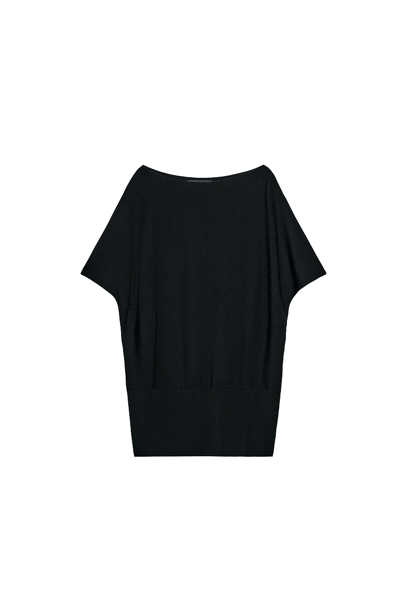 BOAT NECK KNIT TOP