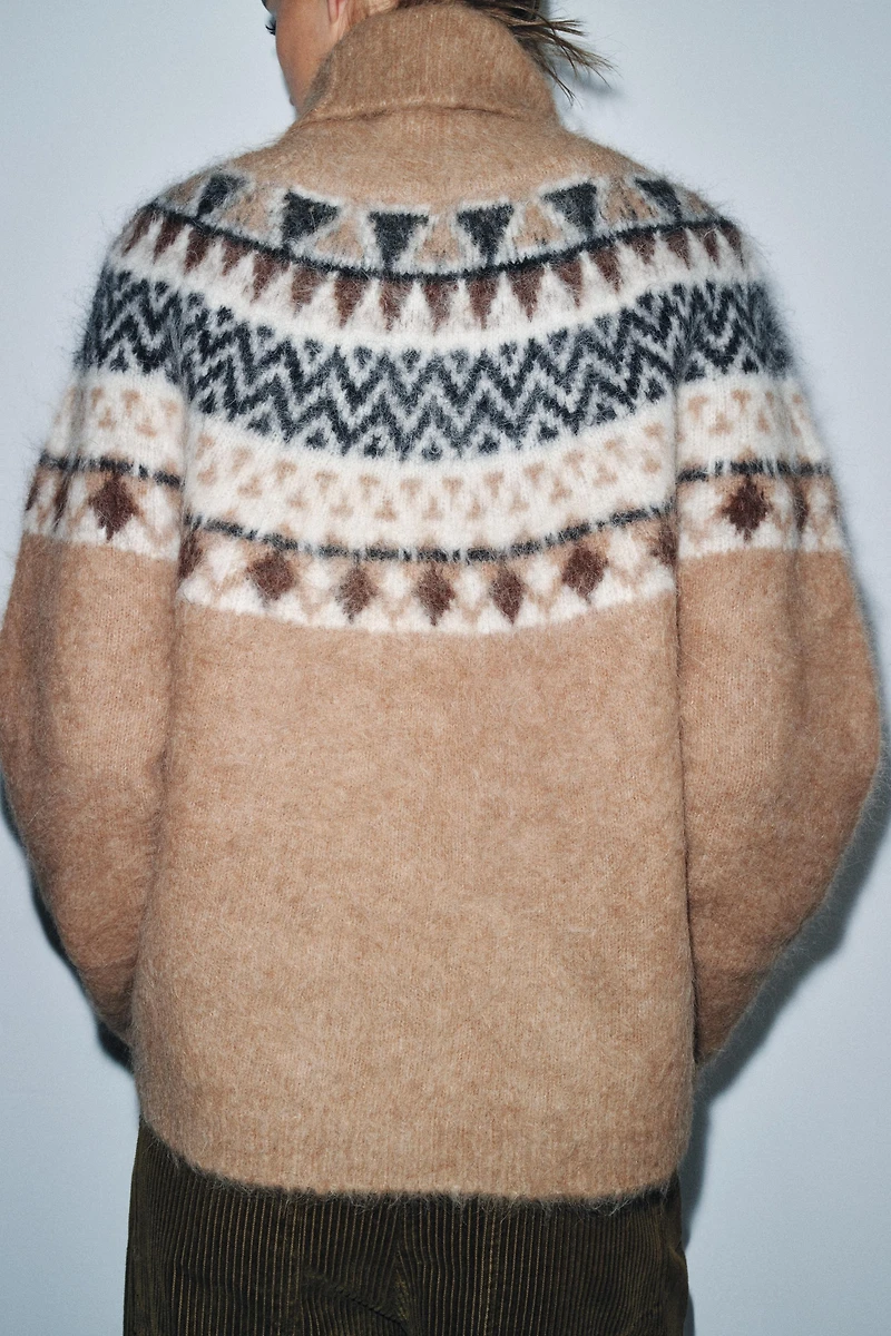 ALPACA JACQUARD JUMPER