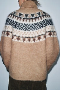 ALPACA JACQUARD JUMPER
