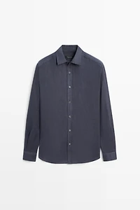 Chemise regular fit 100 % lin