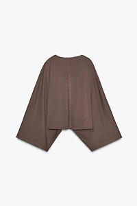ASYMMETRIC FLOWY CAPE