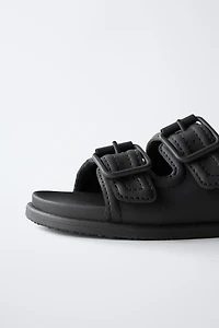 BUCKLED SANDALS