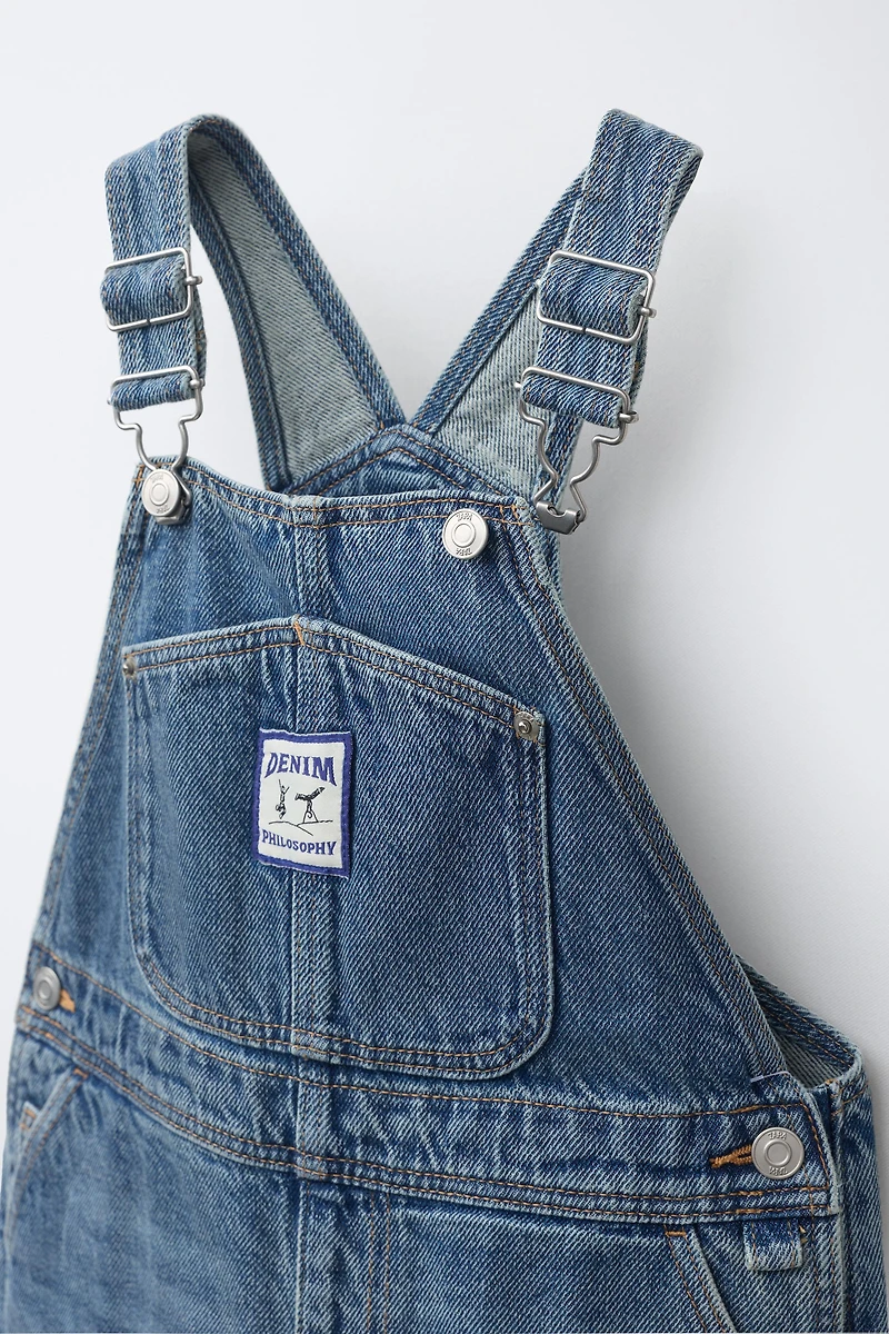 LONG DENIM OVERALLS