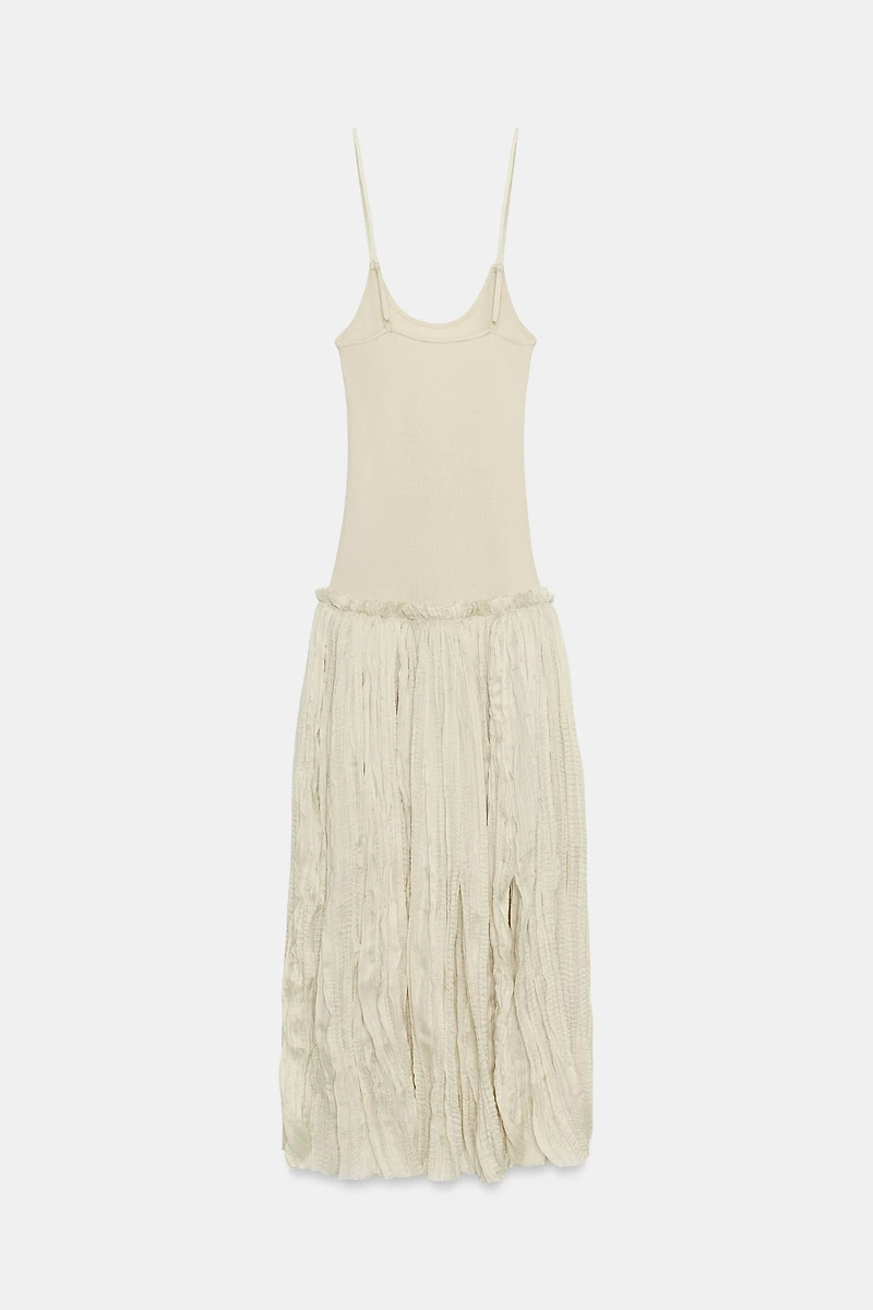 COMBINATION MIDI DRESS