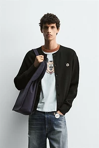MICKEY MOUSE PATCH CARDIGAN HARRY LAMBERT FOR ZARA X DISNEY