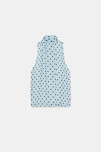 POLKA DOT TIE TOP